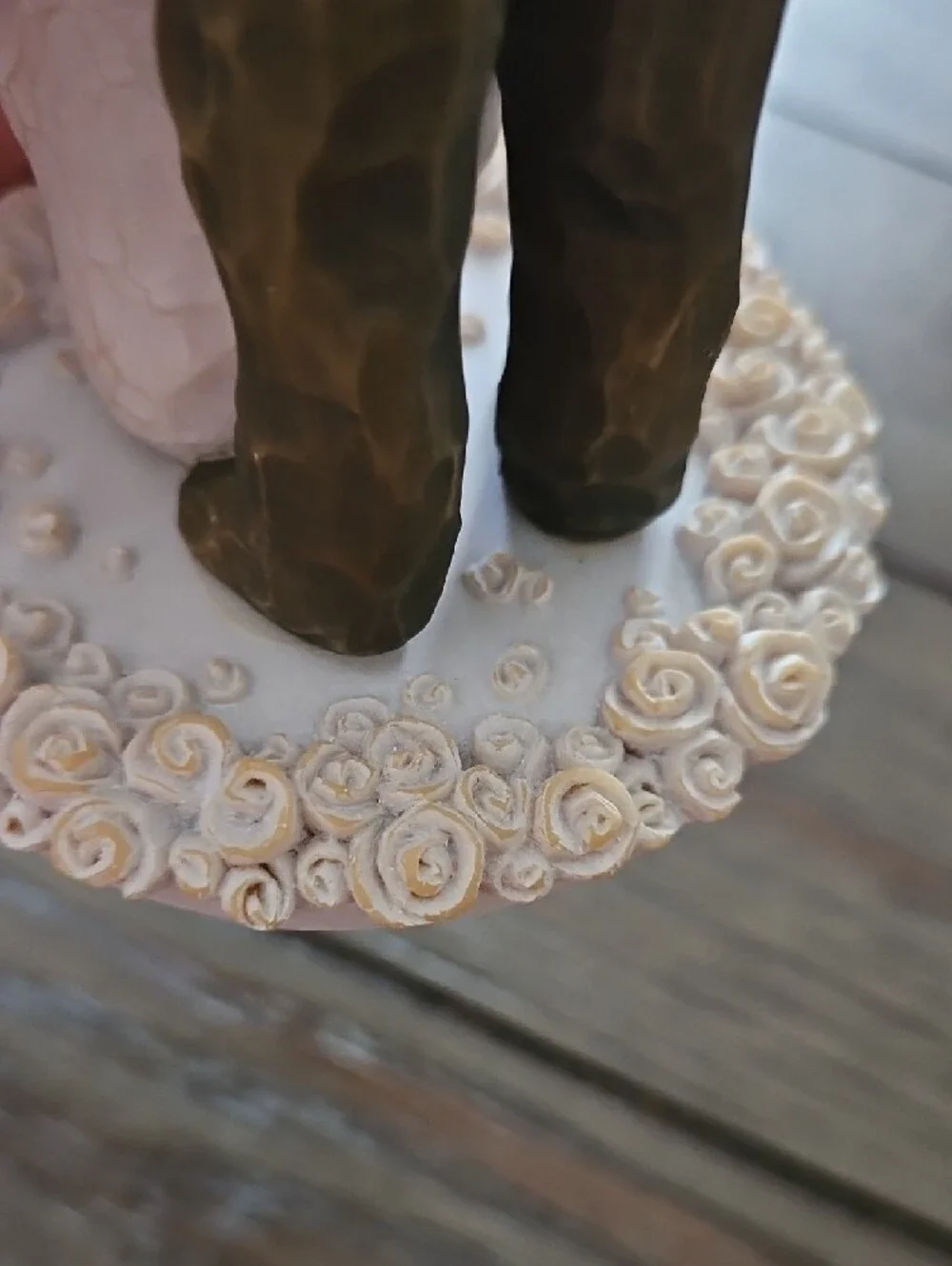 Willow Tree Cream and Brown 'Promise' Wedding Cake Topper